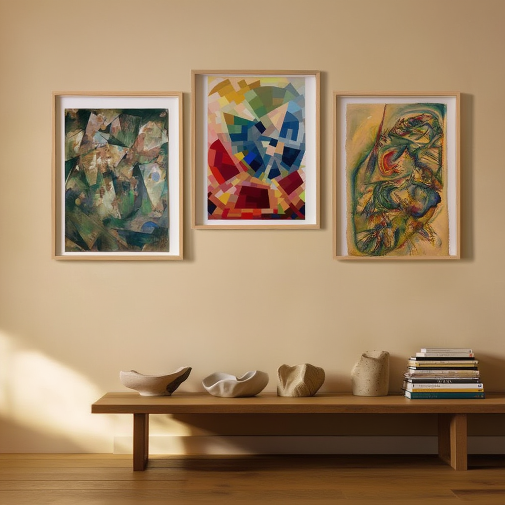 Komposition, Merzpicture 20 B & Ohne Titel – Set of 3 Abstract, Dada & Expressionist Prints