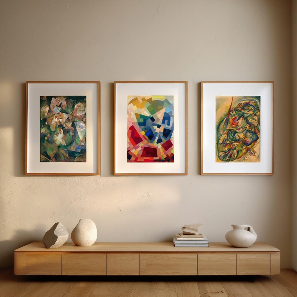 Komposition, Merzpicture 20 B & Ohne Titel – Set of 3 Abstract, Dada & Expressionist Prints