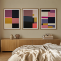 Set of 3 Colour Block Prints – Minimalist Modern Art