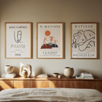 Set of 3 Art Prints – Matisse & Picasso Collection - Hakyarts