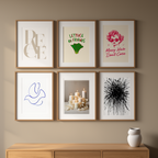 Modern Neutral Home Decor – 6 Prints | Minimalist Wall Art for Living Room, Bedroom & Office