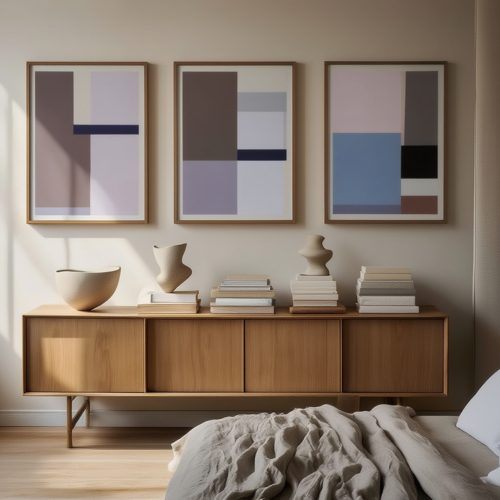 Colour Block Prints Set of 3 – Minimalist Modern Wall Art for Living Room