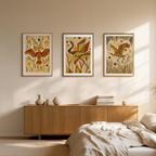 Set of 3 Stork, Heron & Crane – Minimalist Bird Art Prints