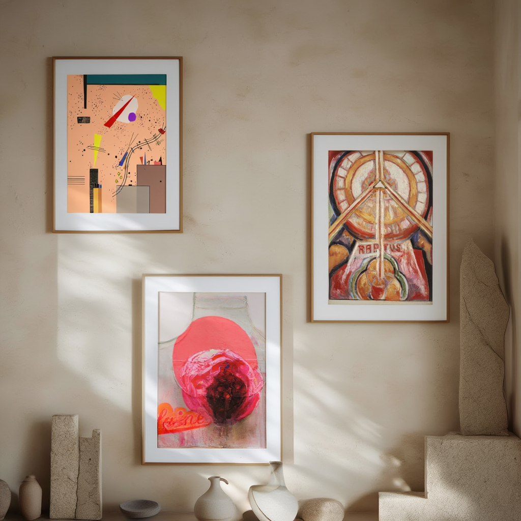 Set of 3 Spritze, Laine ja Laine IV & Raptus – Modernist & Contemporary Abstract Prints - Hakyarts