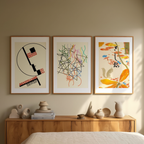 Set of 3 – Contemporary Geometry & Bauhaus Modernism - Hakyarts