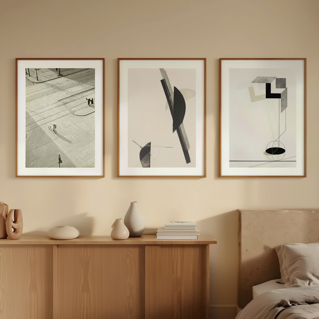 Set of 3 “7 A.M. – New Year’s Morning” Prints – Moholy-Nagy & El Lissitzky - Hakyarts