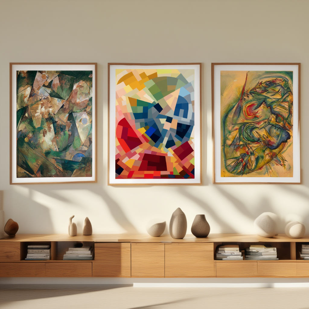 Komposition, Merzpicture 20 B & Ohne Titel – Set of 3 Abstract, Dada & Expressionist Prints