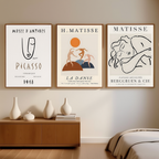 Set of 3 Art Prints – Matisse & Picasso Collection - Hakyarts