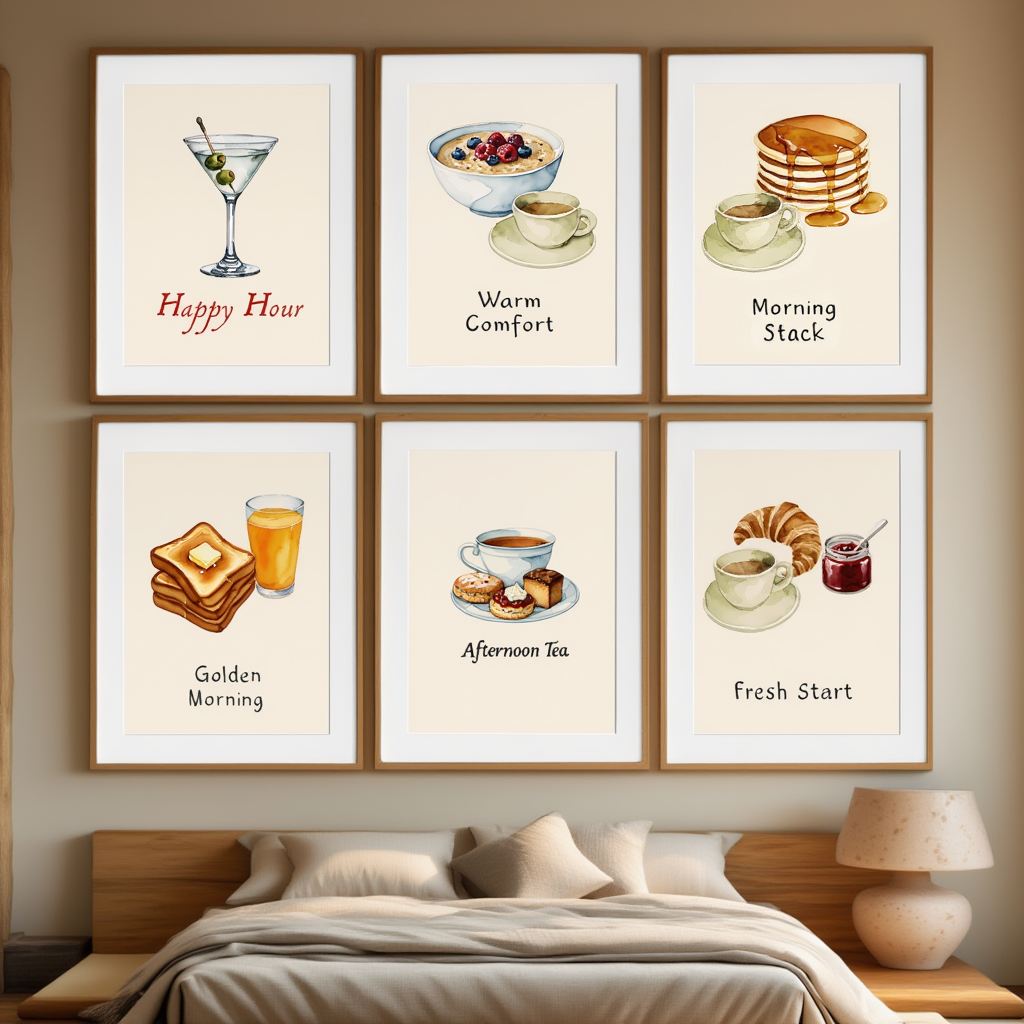 Breakfast Drinks – Set of 6 Prints