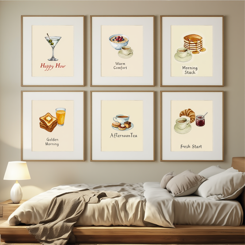 Breakfast Drinks – Set of 6 Prints