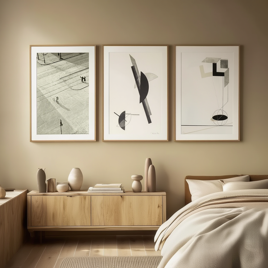 Set of 3 “7 A.M. – New Year’s Morning” Prints – Moholy-Nagy & El Lissitzky - Hakyarts