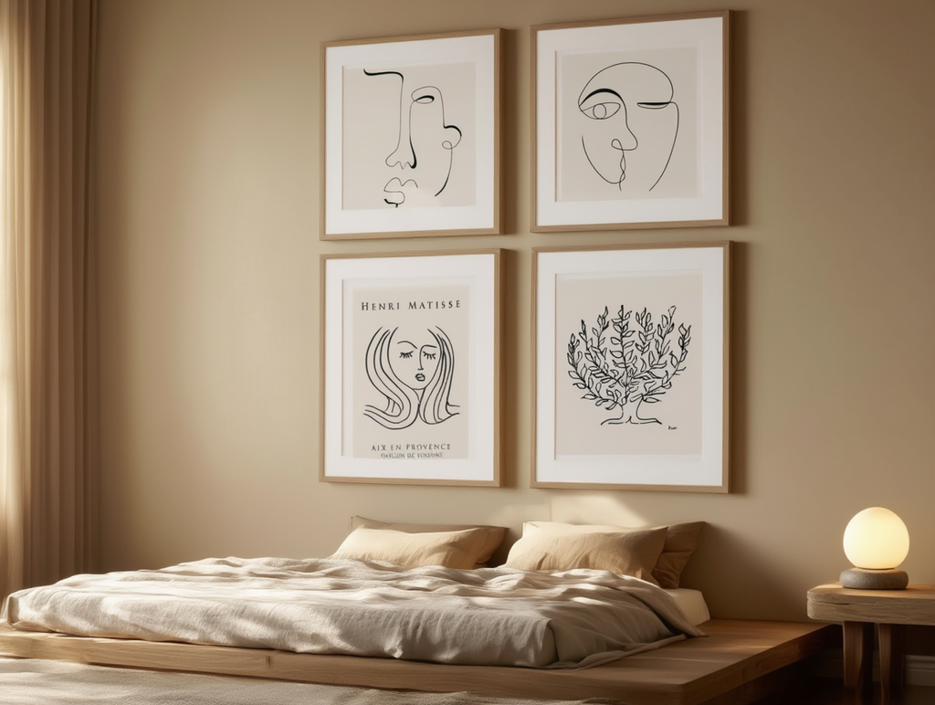 Abstract Minimalist Lines – Set of 4 Art Prints - Hakyarts