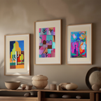 Set of 3 – Modernist, Cubist & Neue Sachlichkeit Prints - Hakyarts