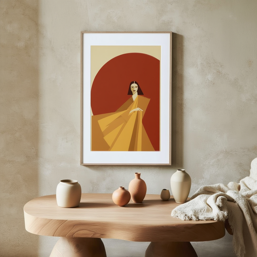 Meditation Art Print – Serene Mind & Calm Energy