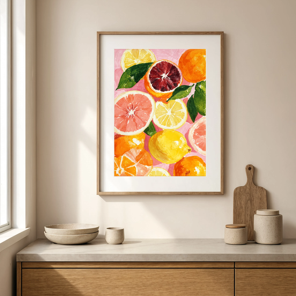 Citrus Medley Variation | Modern Kitchen Wall Art