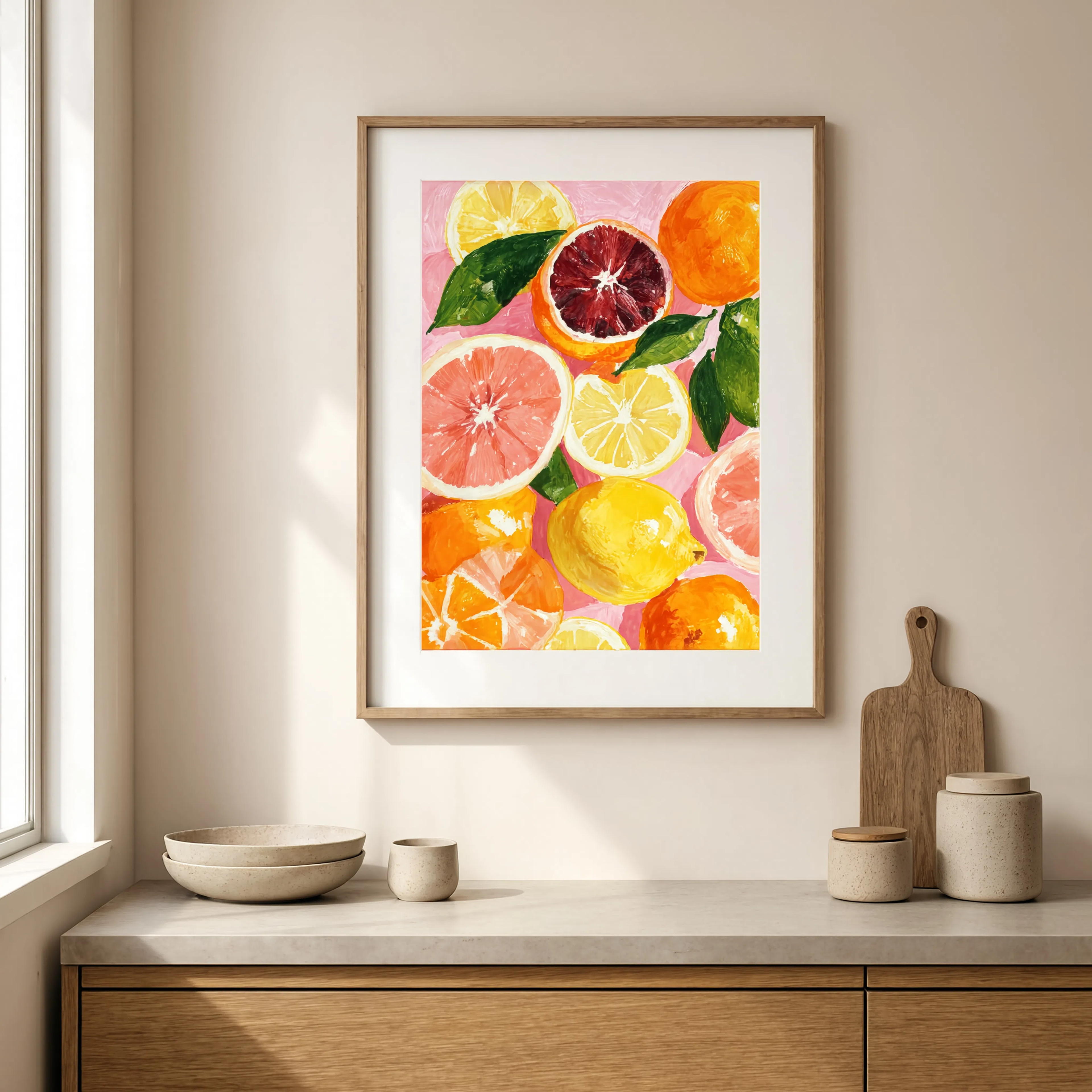 Citrus Medley Variation | Modern Kitchen Wall Art