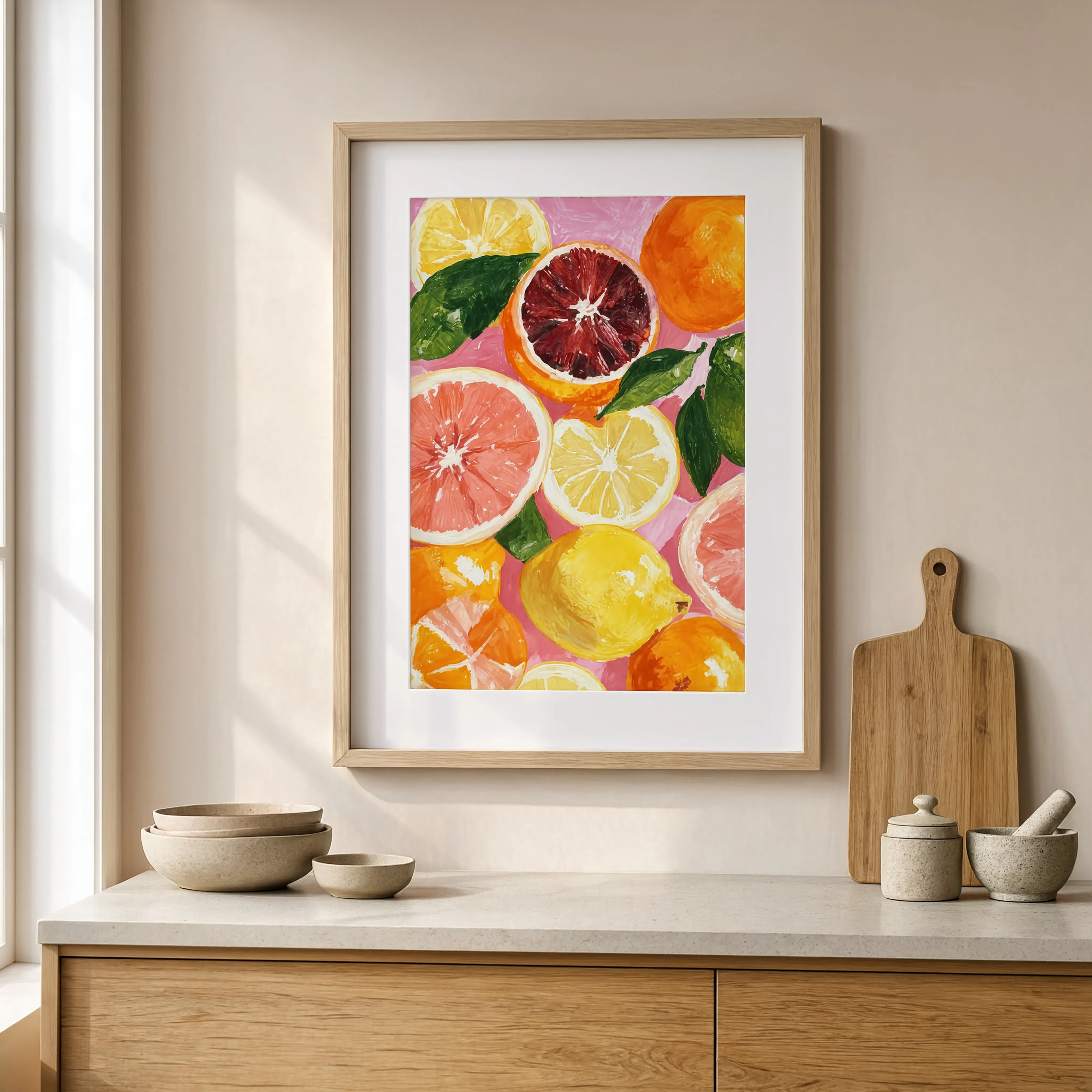 Citrus Medley Variation | Modern Kitchen Wall Art