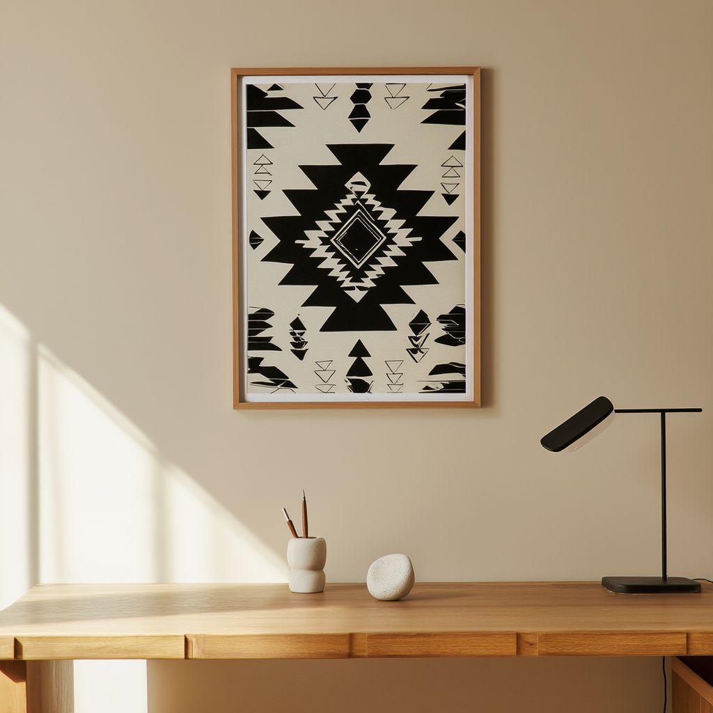 Traditional Aztec Inspired Art Print