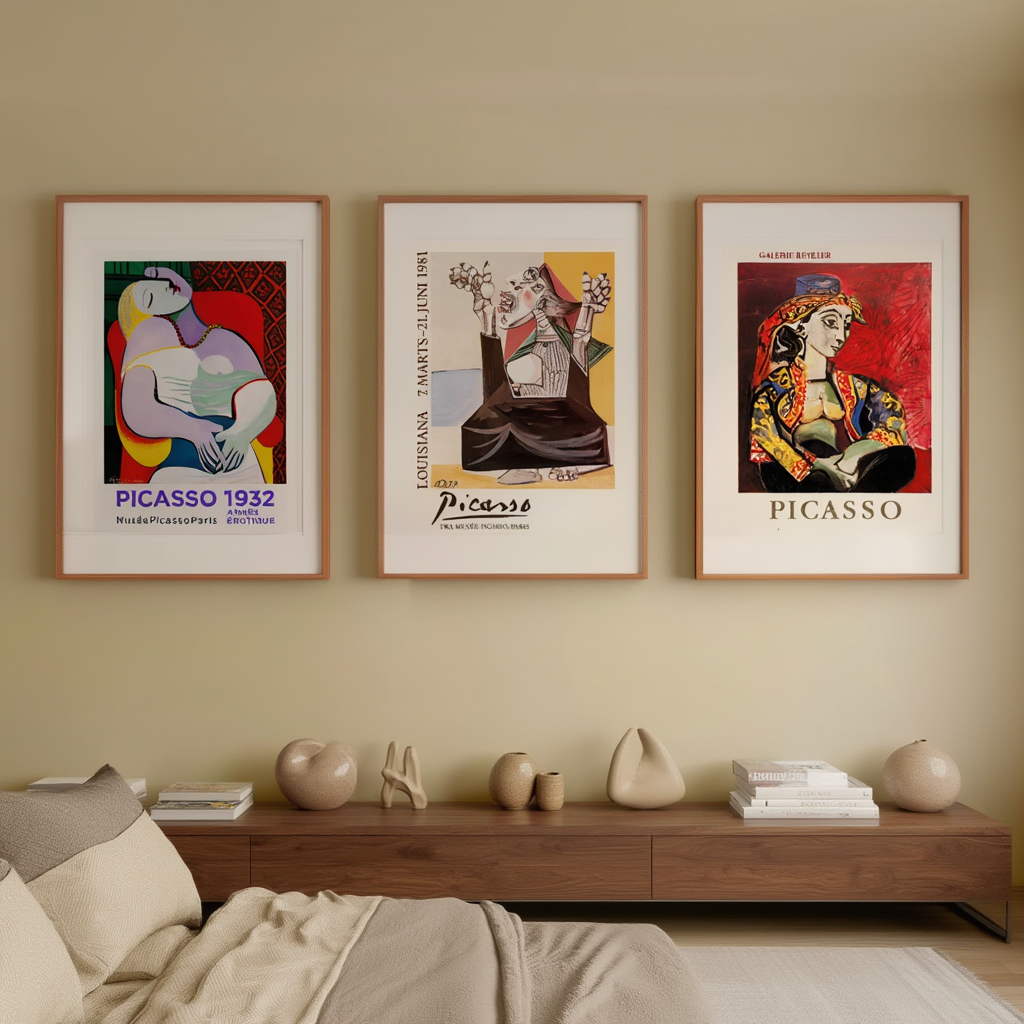 Picasso-Inspired Collection – Set of 3 Art Prints - Hakyarts
