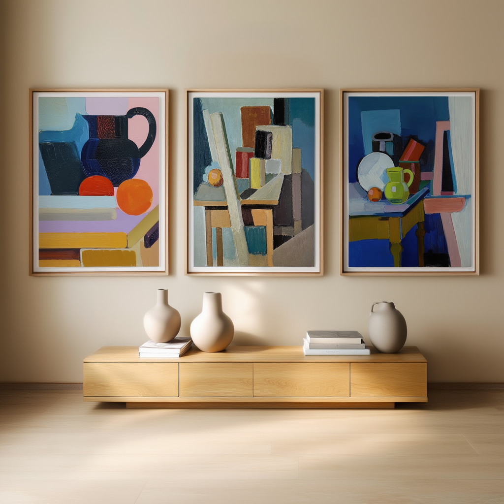 Set of 3 Vilhelm Lundstrom Prints – Mid-Century Modern Scandinavian Art - Hakyarts