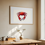 Illustrated Crab Watercolour Print