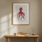 Illustrated Octopus Watercolour Print