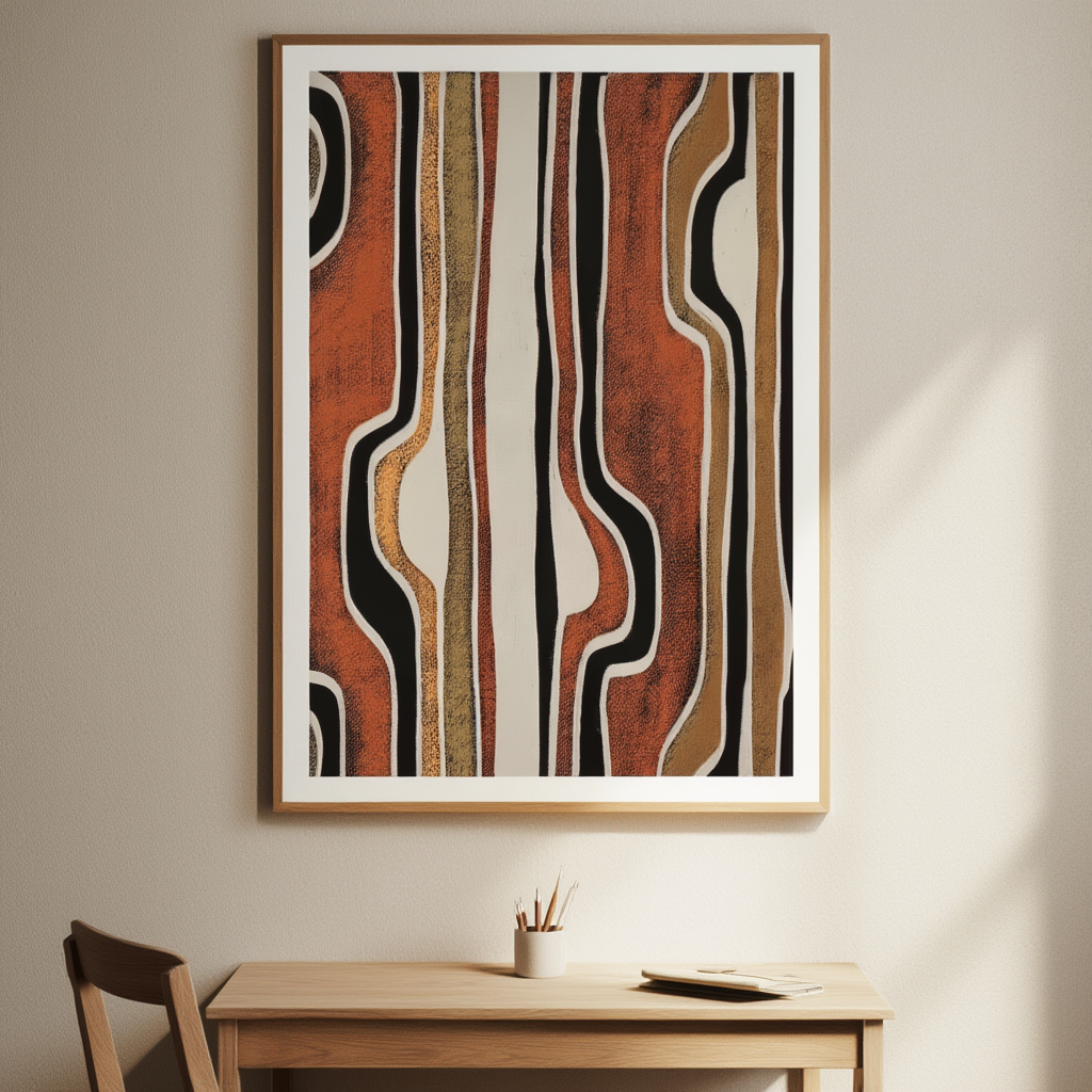Traditional Mudcloth Pattern Art Print