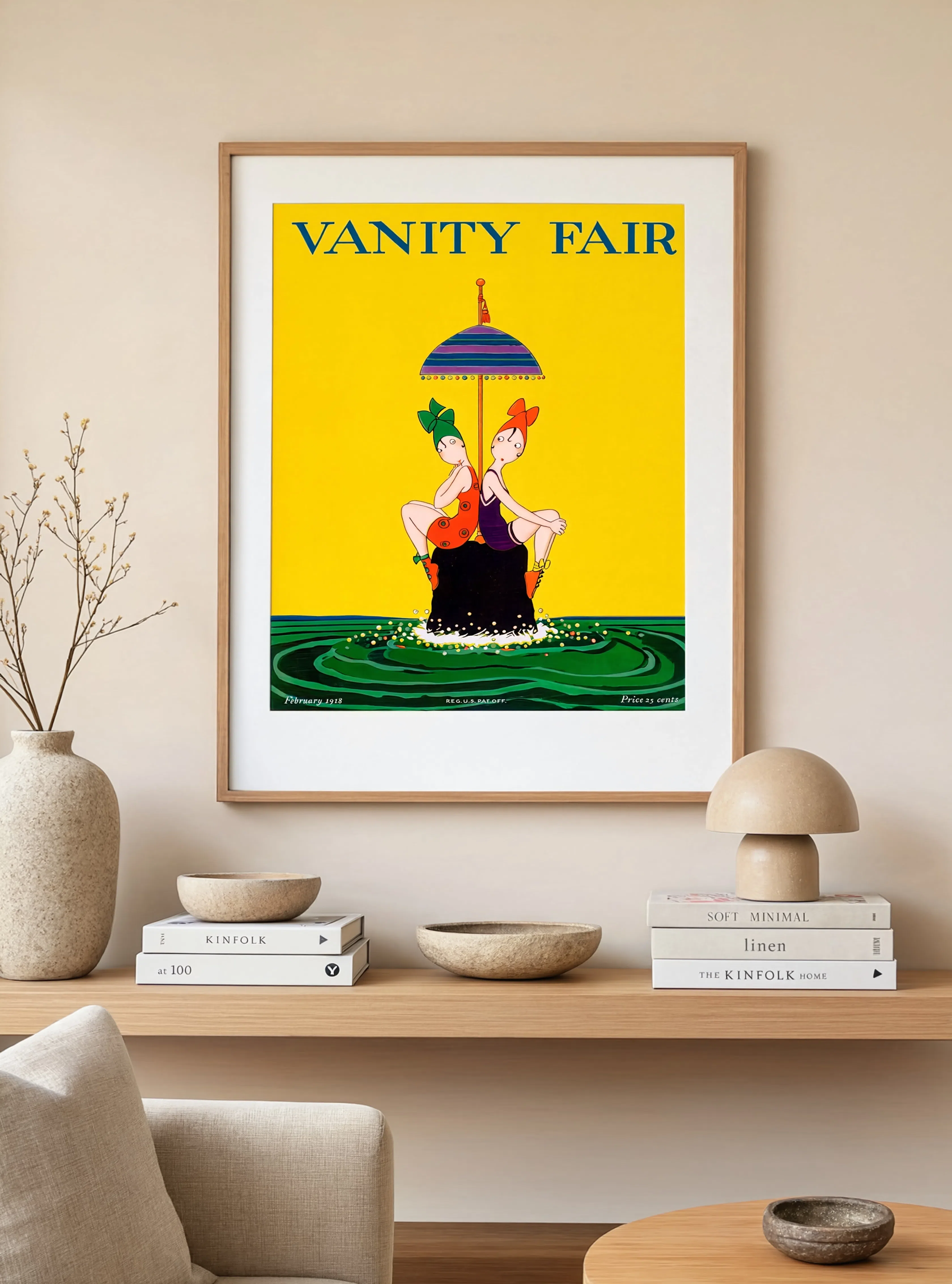 Vanity Fair Cover February 1918 – Vintage Magazine Art Print