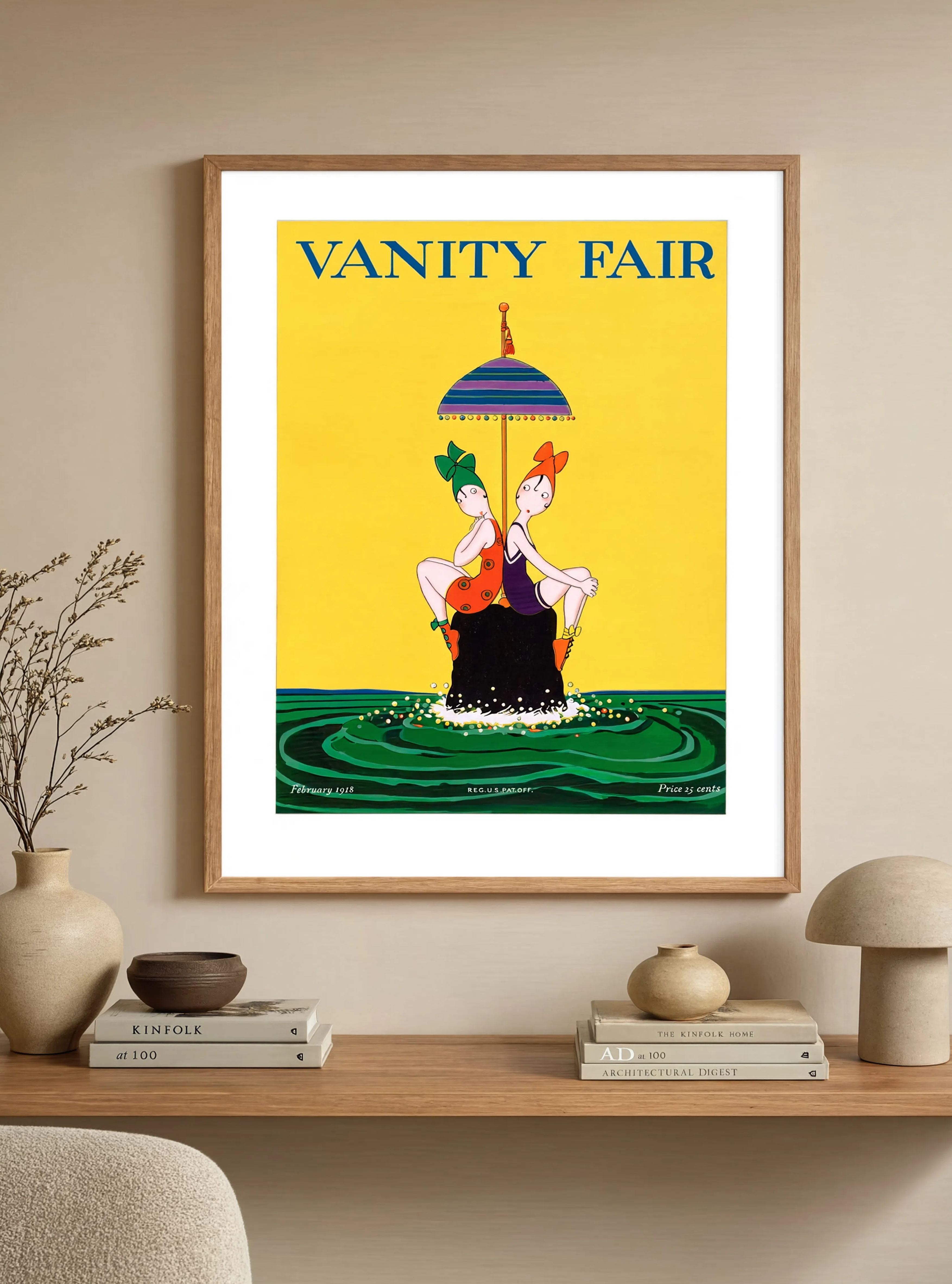 Vanity Fair Cover February 1918 – Vintage Magazine Art Print