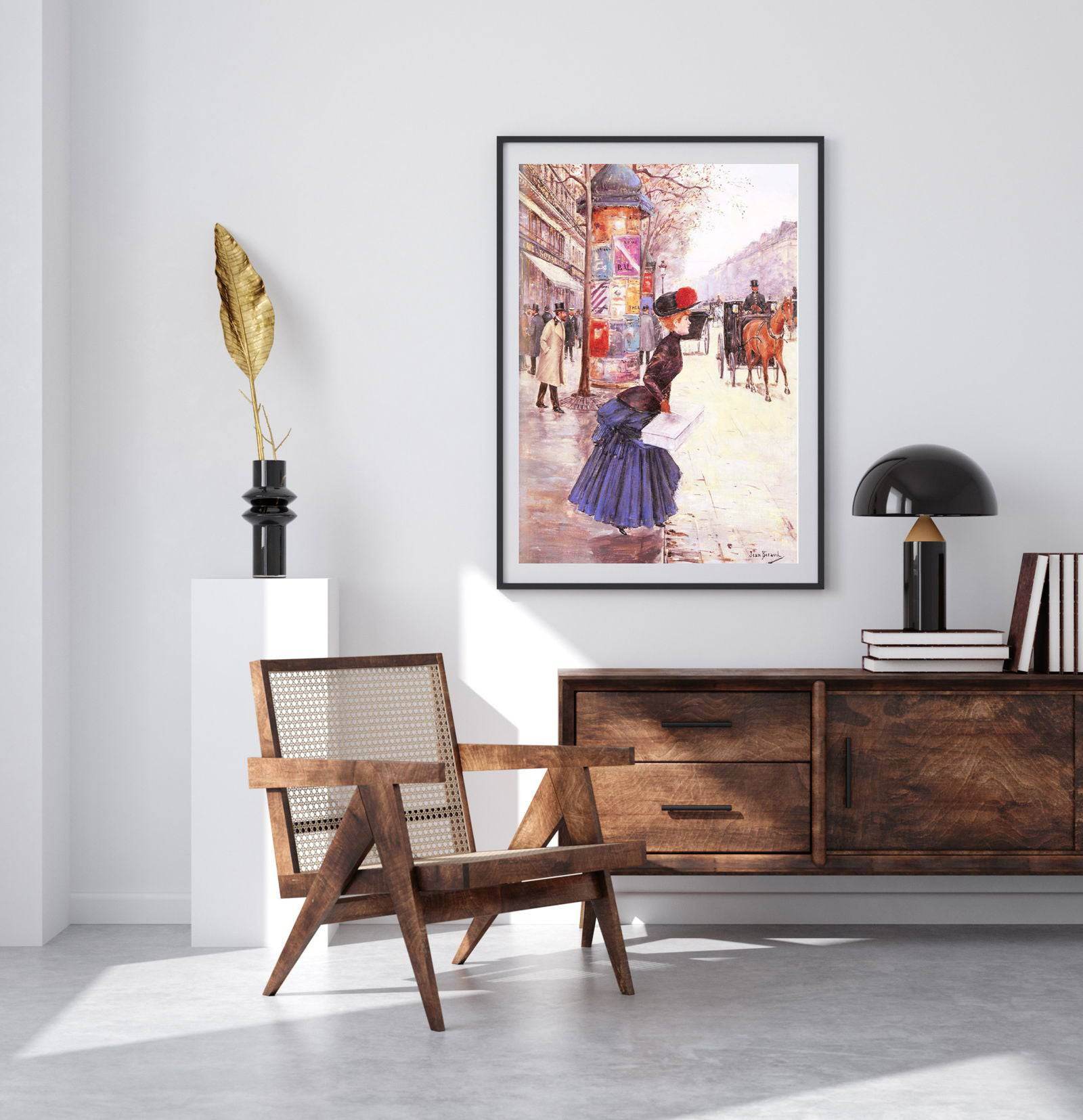 Jean Béraud - Jeune Femme Traversant le Boulevard - Hakyarts