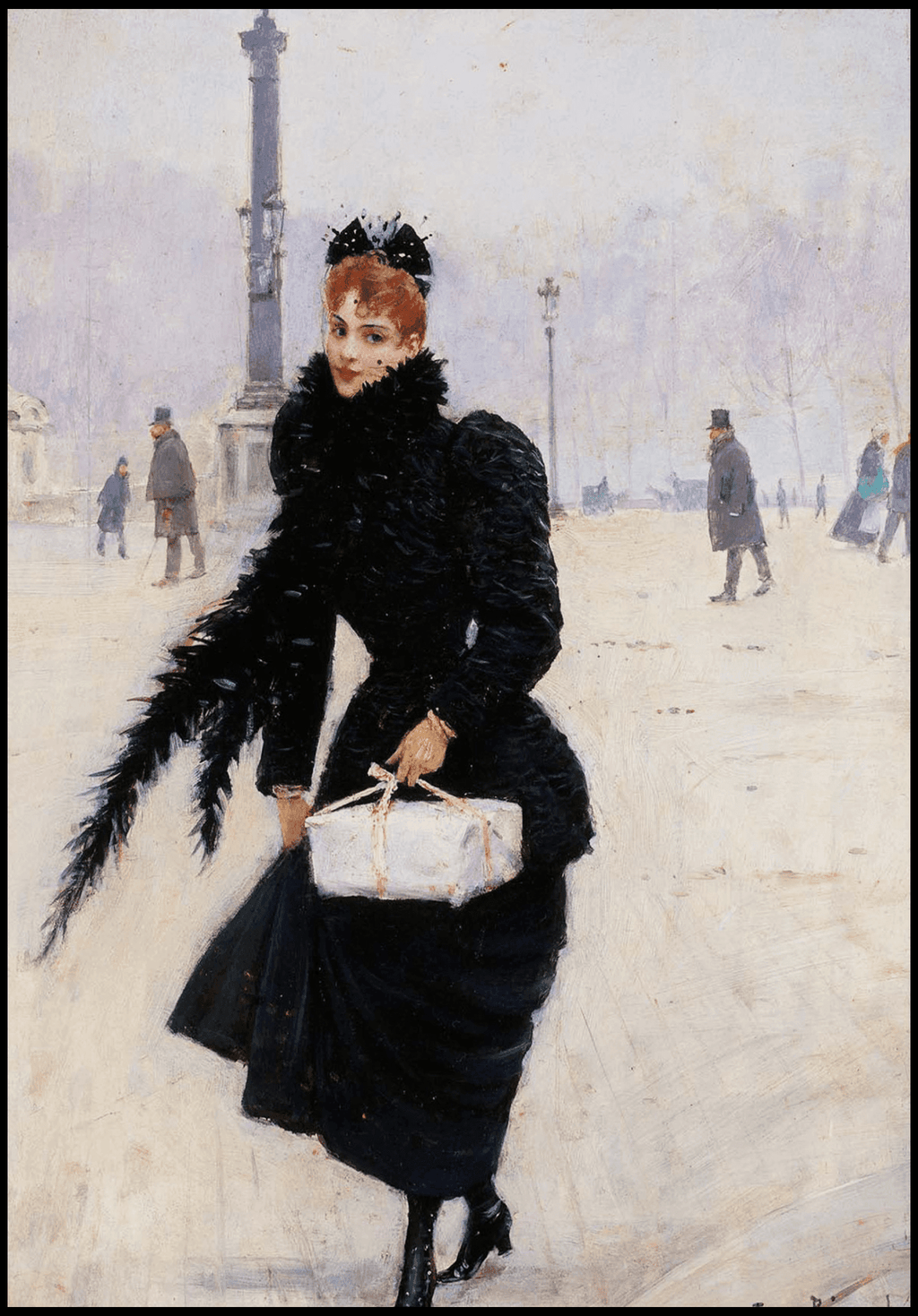 Jean Béraud - Parisienne sur la Place de la Concorde - Hakyarts