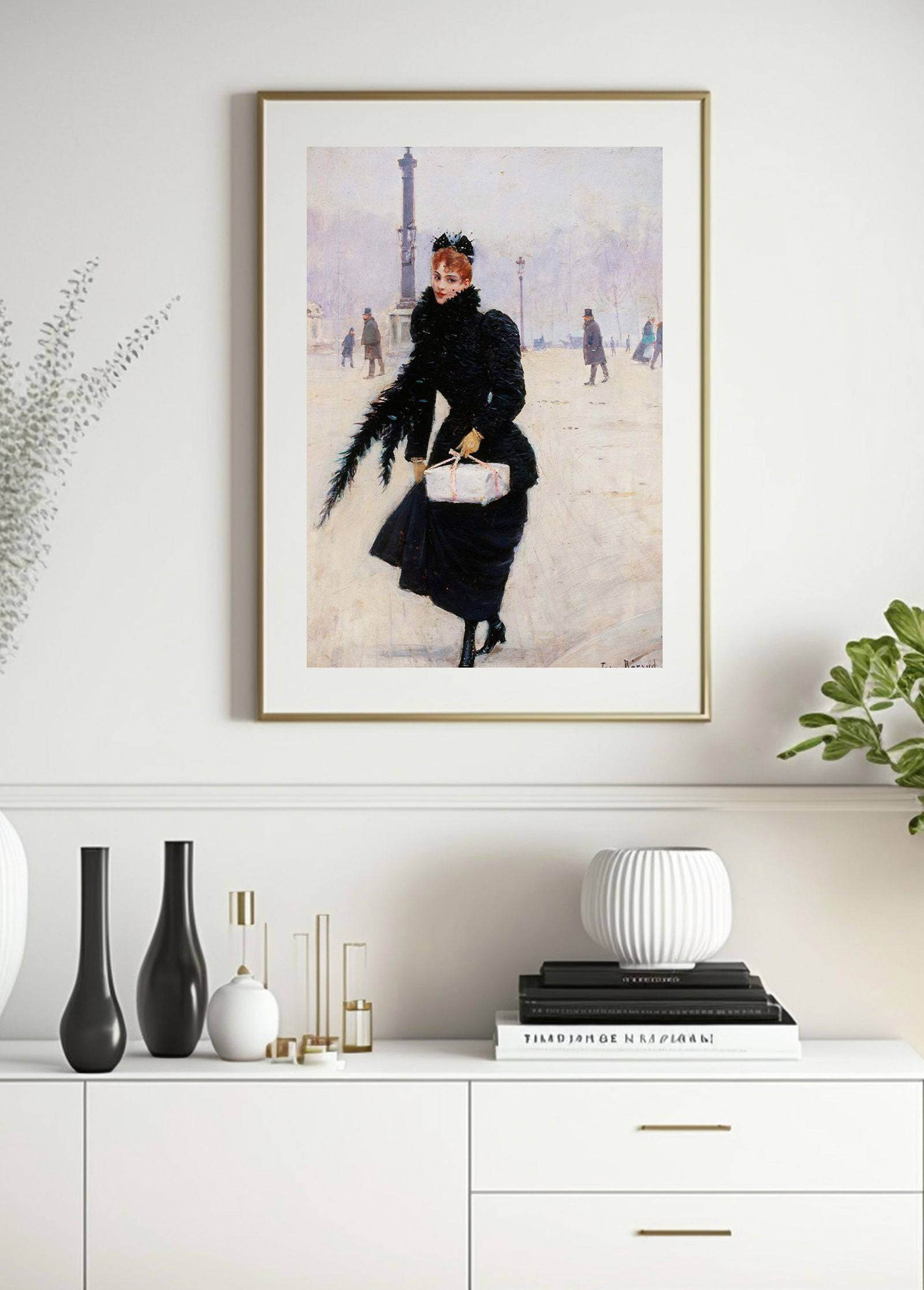 Jean Béraud - Parisienne sur la Place de la Concorde - Hakyarts