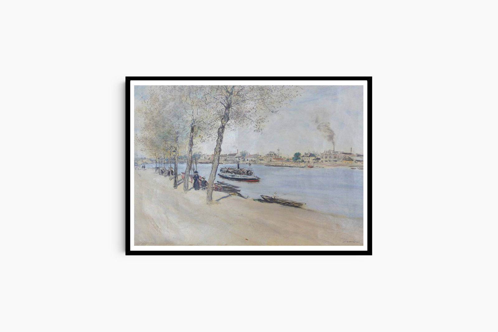 Jean Francois Raffaelli - Au Bord de l'Eau au Printemps - Hakyarts