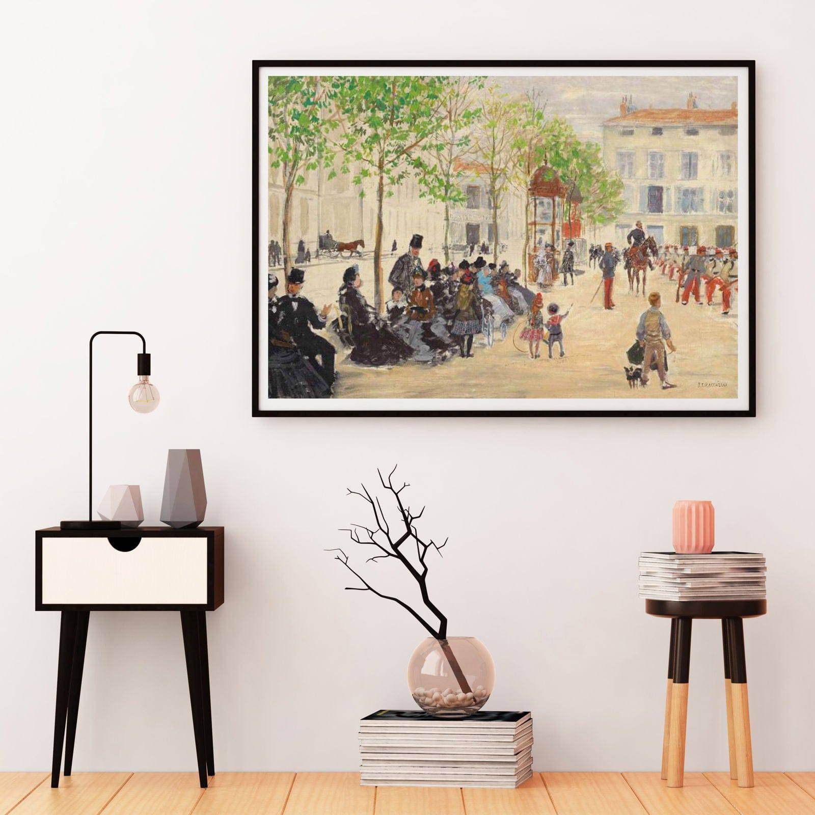 Jean Francois Raffaelli - La Place Monge à Paris - Hakyarts