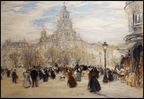 Jean Francois Raffaelli - Place St. Augustin - Hakyarts