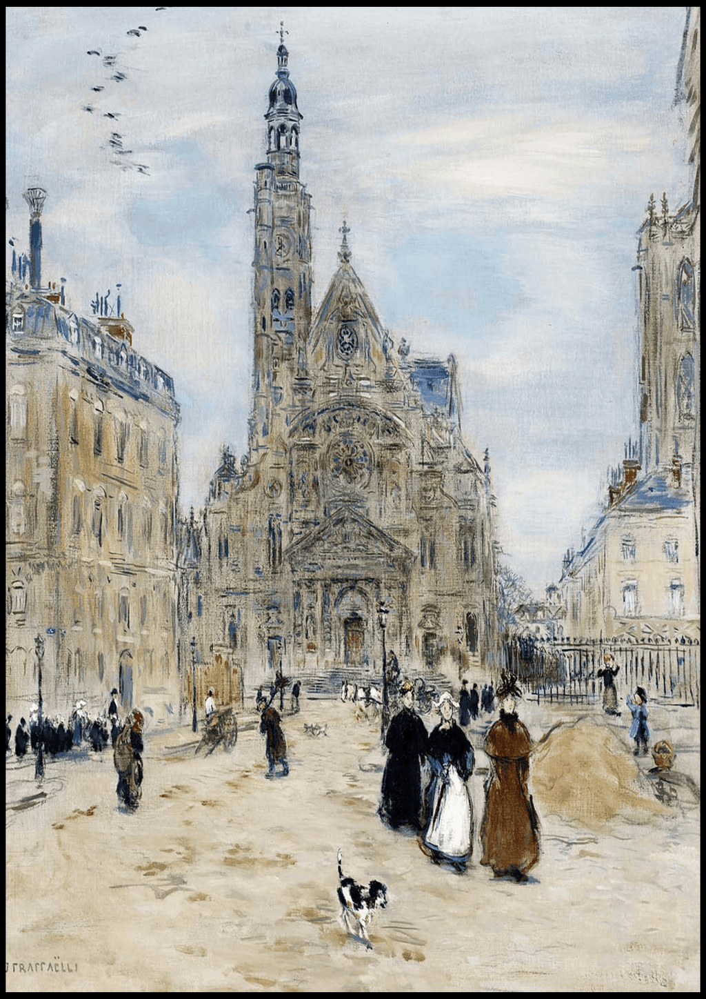 Jean Francois Raffaelli - Saint-Étienne-du-Mont - Hakyarts