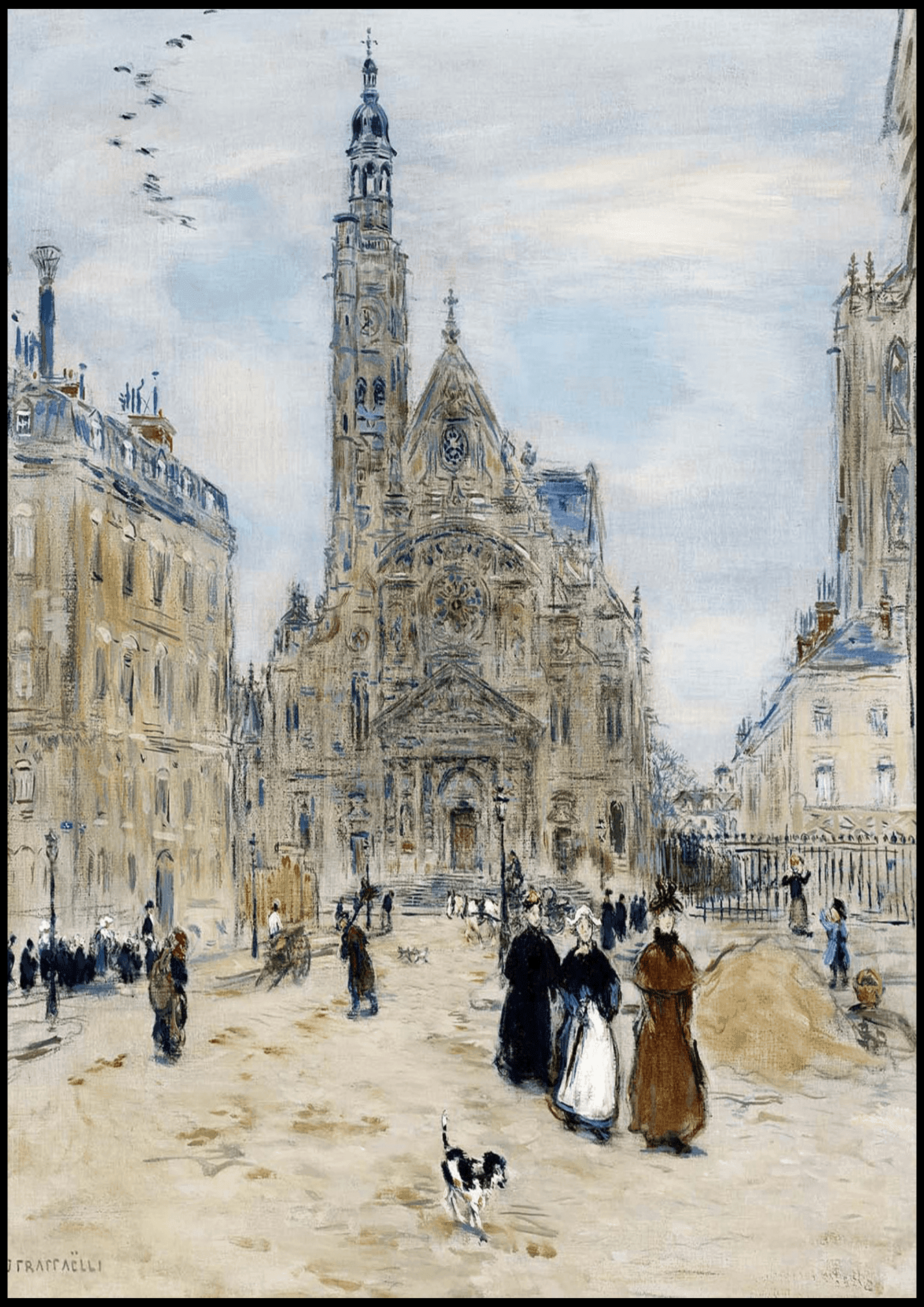 Jean Francois Raffaelli - Saint-Étienne-du-Mont - Hakyarts