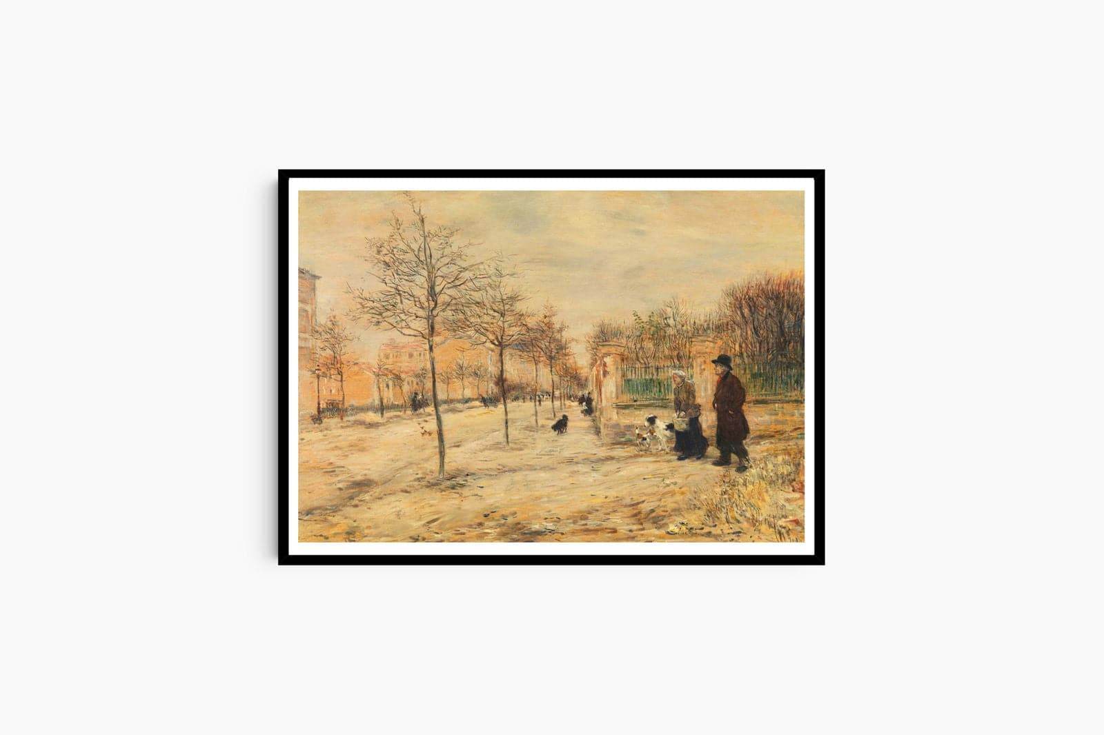 Jean Francois Raffaelli - Street Scene-Winter - Hakyarts