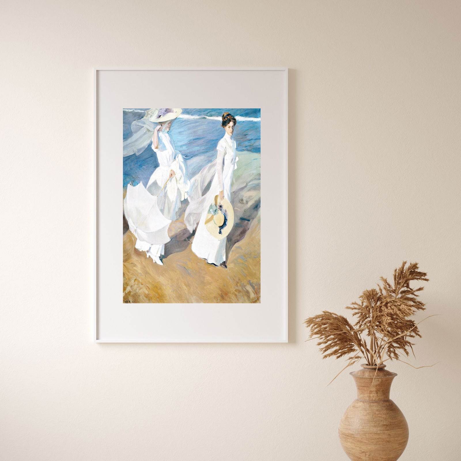 Joaquín Sorolla - Strolling along the Seashore - Hakyarts