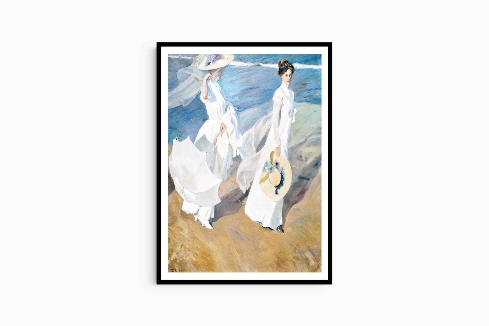 Joaquín Sorolla - Strolling along the Seashore - Hakyarts