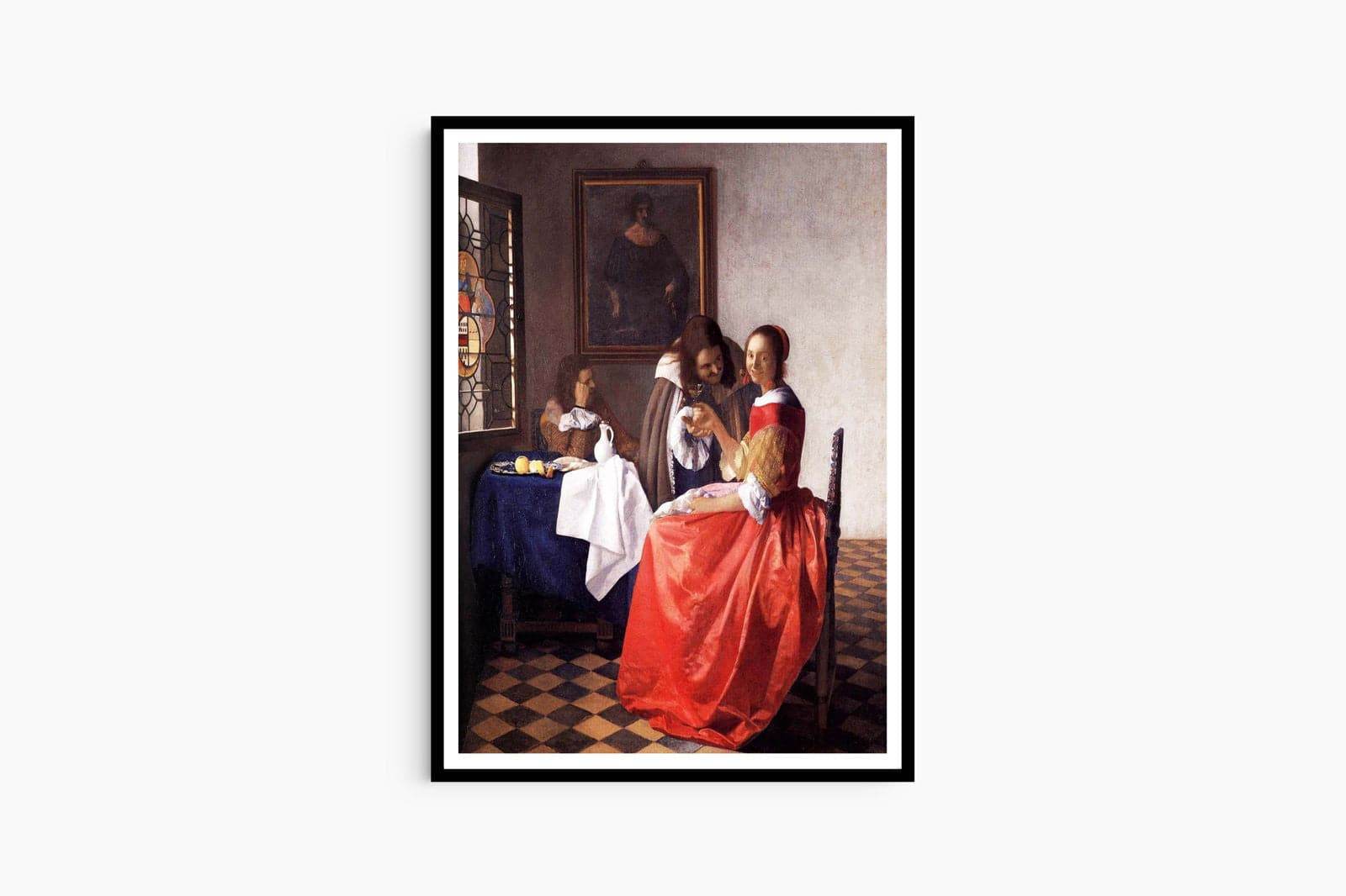Johannes Vermeer - A Lady and Two Gentlemen - Hakyarts
