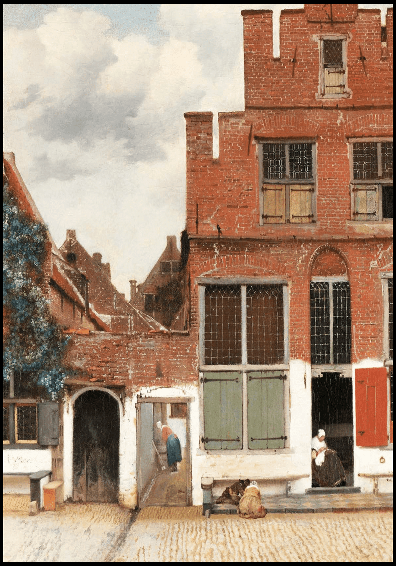 Johannes Vermeer - The Little Street - Hakyarts