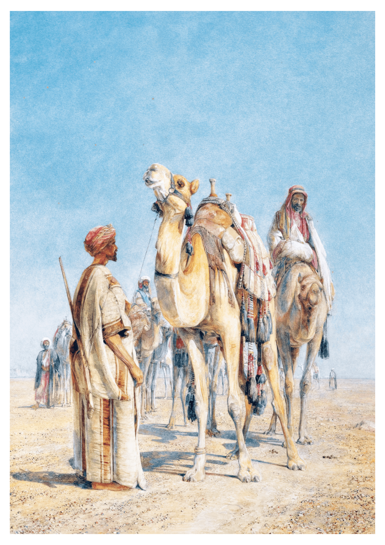 John Frederick Lewis - Halt In The Desert - Hakyarts