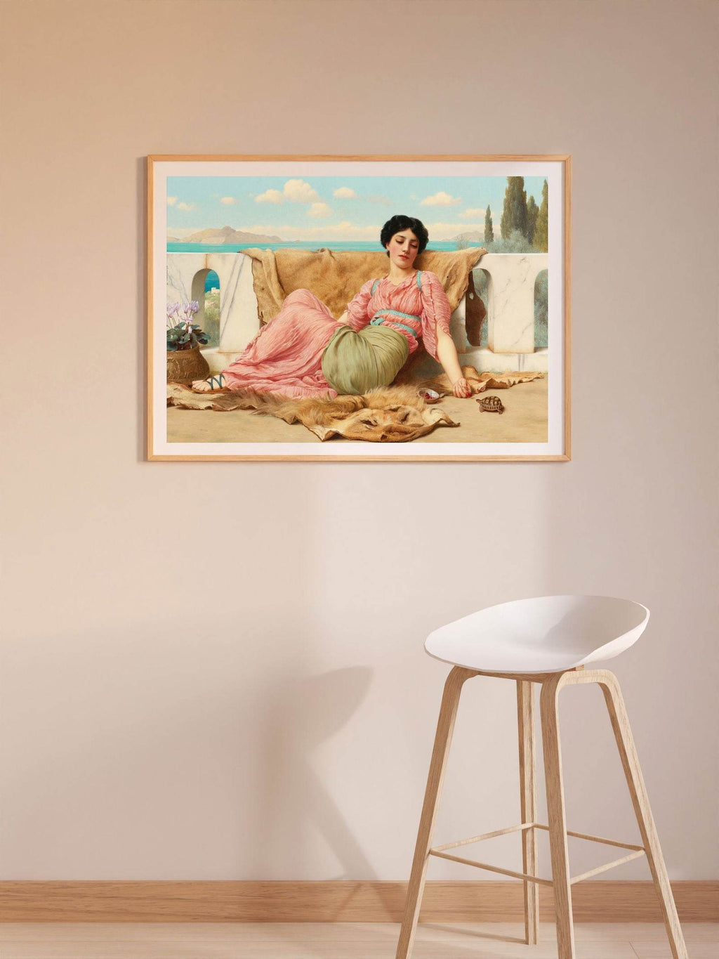 John William Godward - The Quiet Pet - Hakyarts