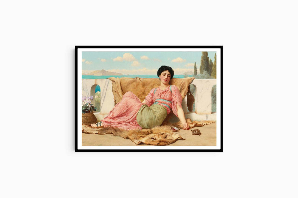 John William Godward - The Quiet Pet - Hakyarts