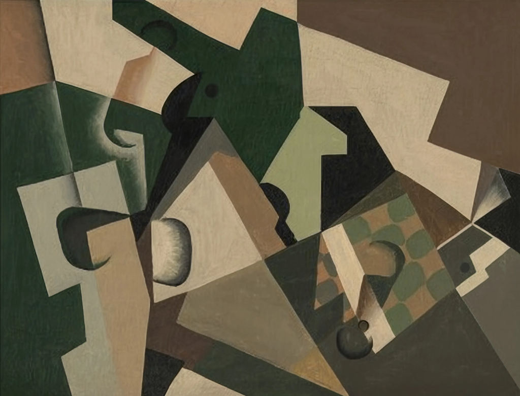 Juan Gris – Glass and Checkerboard | Cubist Still Life Art Print