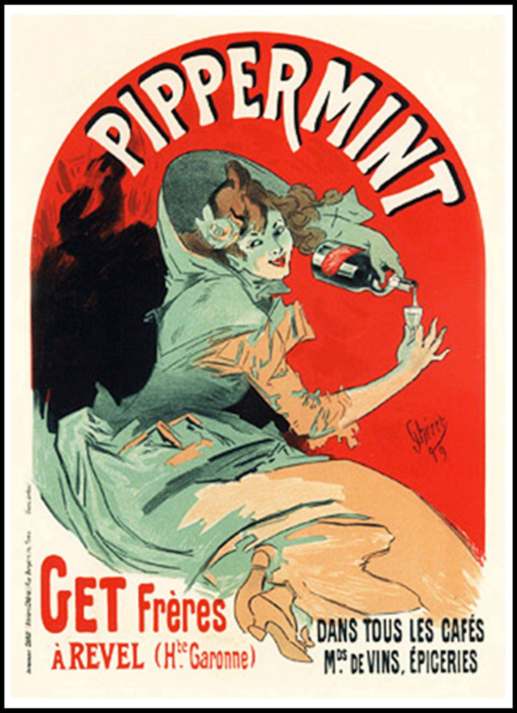 Jules Chéret- Pippermint Poster