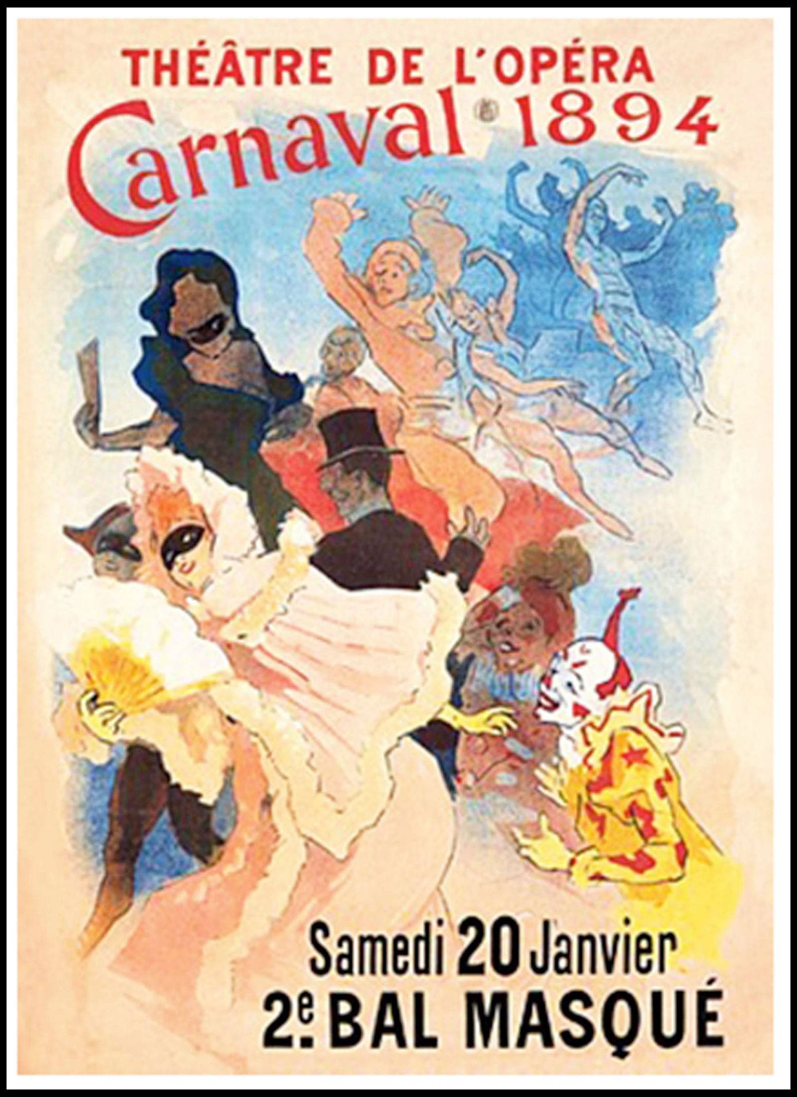 Jules Chéret - Carnivale Poster