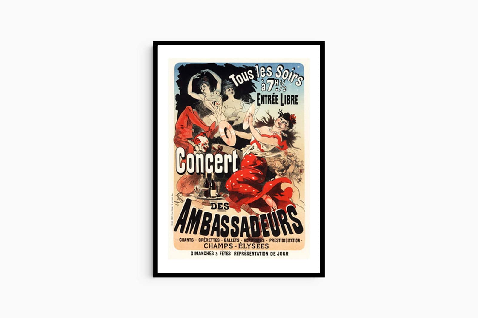 Jules Chéret - Concert des Ambassadeurs Poster