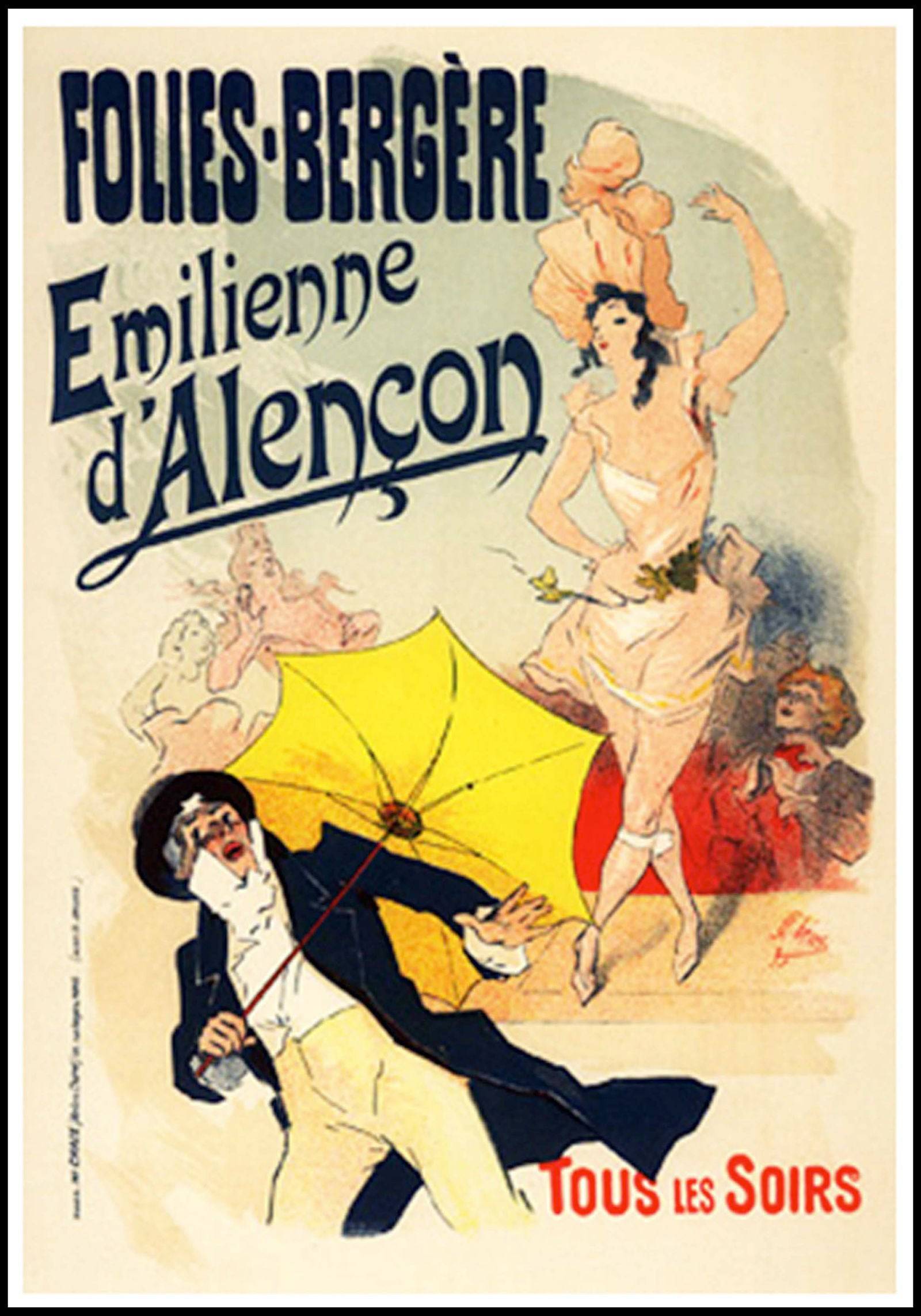 Jules Chéret - Folies Bergère Poster